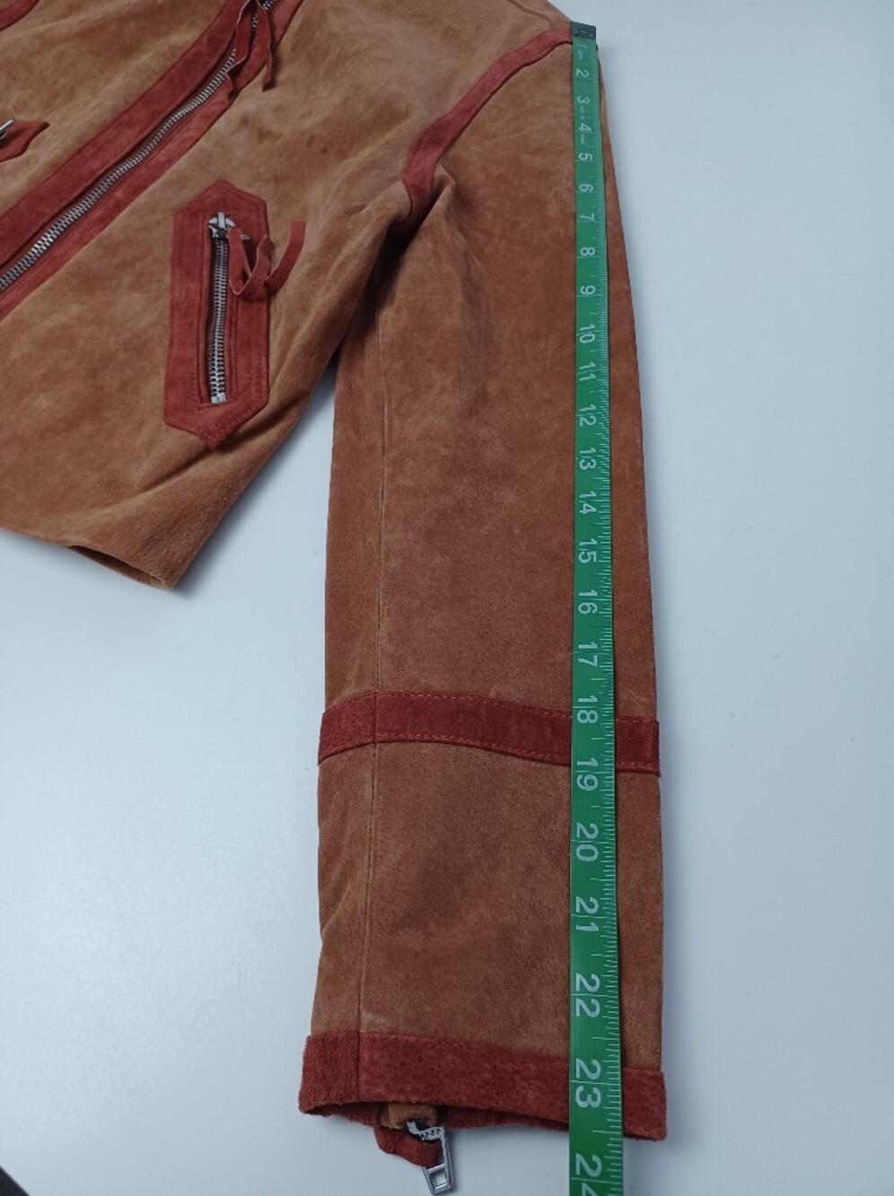 BLANKNYC Caramel Sauce Suede Jacket Size S Faux Shearling Collar Full Zip Pocket - Picture 8 of 15